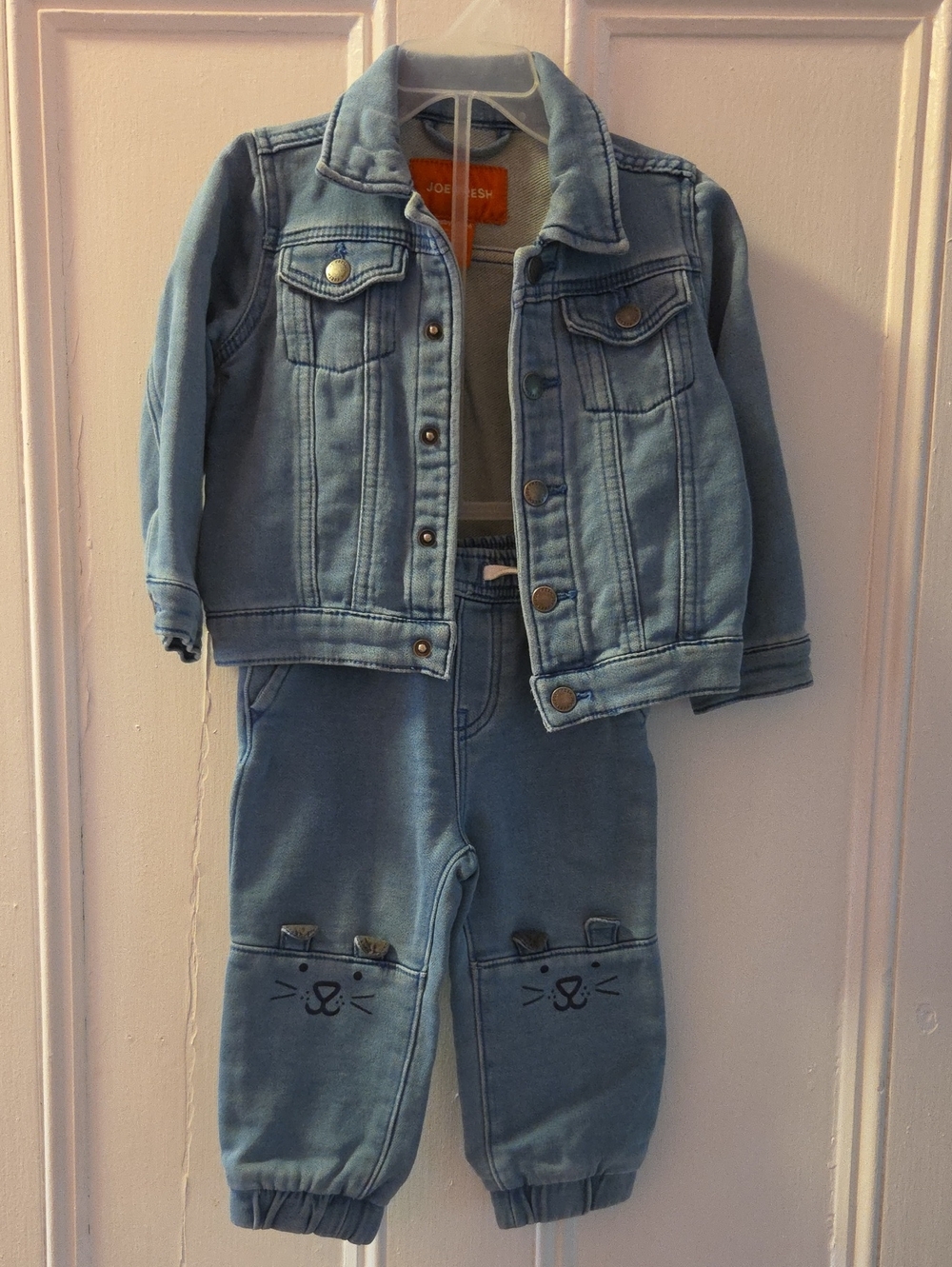 Joe Fresh Light Blue Denim Jacket and Jogger Set